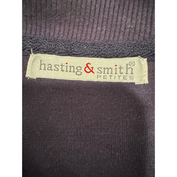 Hasting & Smith Navy Full Zip Sweater Jacket - Petite Large - Picture 8 of 8